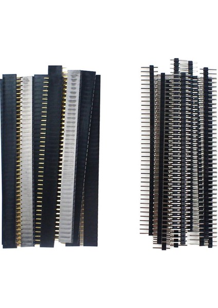 30 Adet 40 Pin 2.54MM Erkek ve Dişi Pin Başlıkları Arduino Prototip Kalkanı Için Fiş Konnektörü (Yurt Dışından)