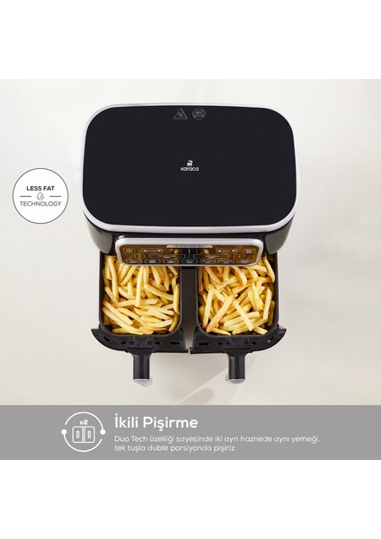 Air Pro Cook Duo Tandır Xxxl 4+4 Litre Airfryer Stargold 8 Kişilik