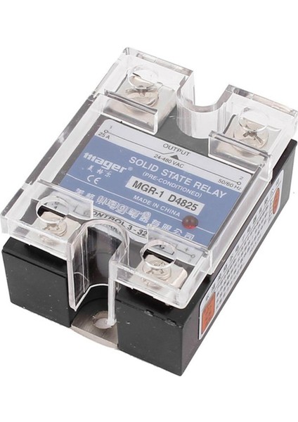 Ssr 25A 3-32V Dc - 24-480V Ac Tek Fazlı Katı Hal Röle Dc Kontrol Ac Mgr-1 D4825 Yük Gerilimi (Yurt Dışından)