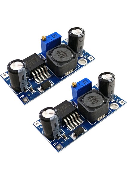 Adet LM2596S-ADJ 3-40V Dc-Dc Ayarlanabilir Kademeli Voltaj Regülatörü Ayarlanabilir Voltaj Regülatörü Güç Modülü Kartı 3A Buck Dönüştürücü Mavi-Siyah (Yurt Dışından)