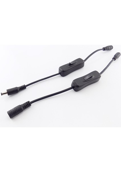 Ayak Kanepe Dc Kablo Dişi-Erkek Fiş Güç Kablosu Anahtar Adaptörü Konnektör Jakı Rgb Denetleyici LED Şerit Cctv Güvenlik Kamerası 5.5*2.1mm (Yurt Dışından)