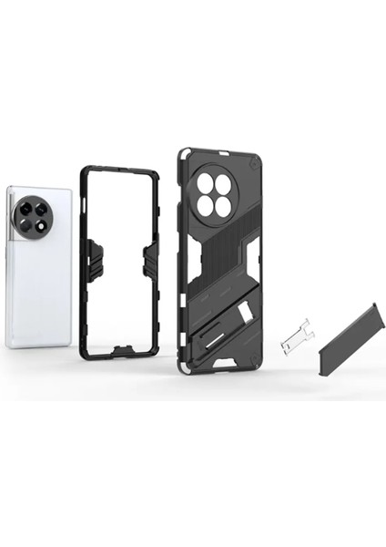 Oneplus Ace 2 Pro Matrix Serisi Armor Standlı Perfect Koruma Kılıf - Siyah AL3416 fiyatları