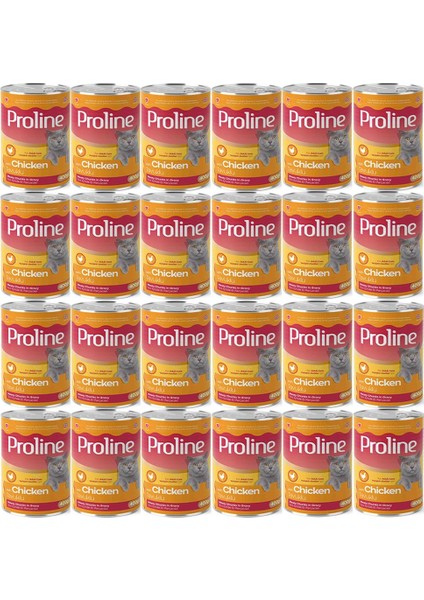 Proline Tavuklu Yetişkin Kedi Konservesi 400 Gr*24 Adet