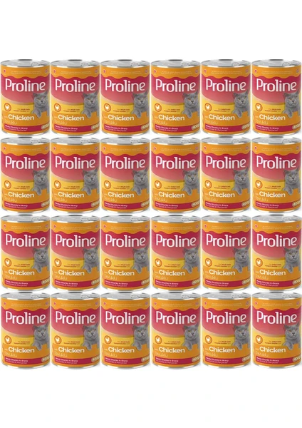 Pro Line Proline Tavuklu Yetişkin Kedi Konservesi 400 Gr*24 Adet