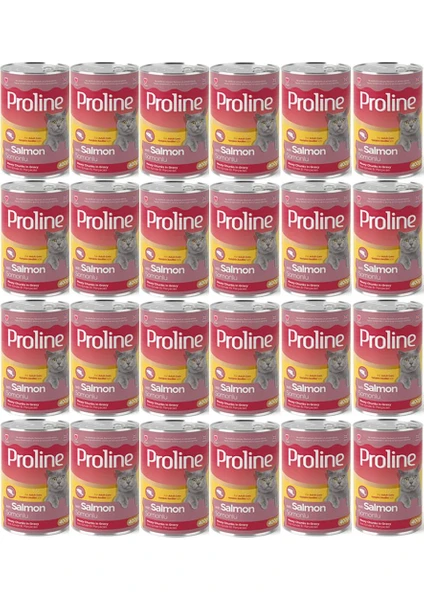 Pro Line Proline Somonlu Yetişkin Kedi Konservesi 400 Gr*24 Adet