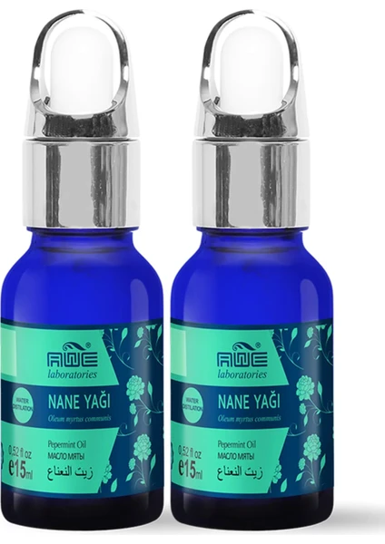 Awe Cemre 2'li Nane Uçucu Yağı Damlalıklı Serum Kolay Kullanım 15 ml