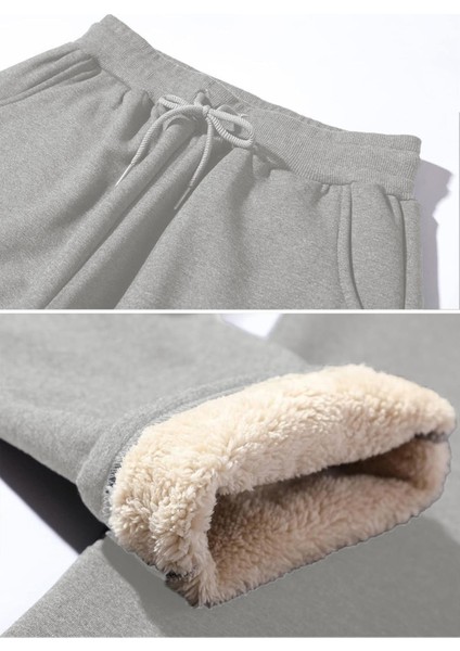 Erkek Ultra Termal Kışlık Sherpa Astarlı Aktif Koşu Dar Paça Jogger Eşofman Altı fırsatları