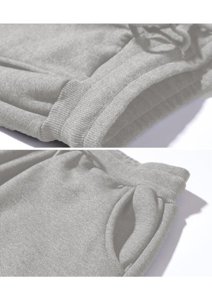 Erkek Ultra Termal Kışlık Sherpa Astarlı Aktif Koşu Normal Paça Jogger Eşofman Altı