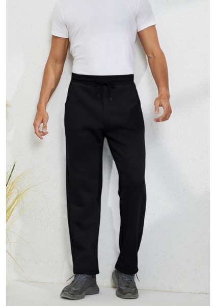Erkek Ultra Termal Kışlık Sherpa Astarlı Aktif Koşu Normal Paça Jogger Eşofman Altı fiyatları