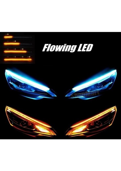 Fiat Egea Far Üstü Kayar LED 60 cm Beyaz/turuncu Full Fonksiyon fiyatları