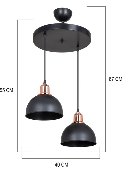 Siyah Sarkıt Avize Salon Mutfak Koridor Yatak Odası Lamba modelleri