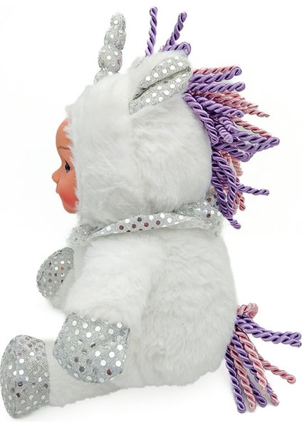 Peluş Bebek Yüzlü Unicorn 30 cm - Mavi Su Dünyası