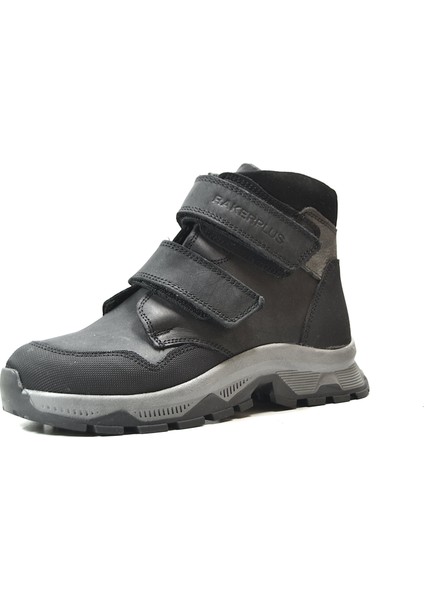 805 Hakiki Yağlı Deri Siyah Kürklü Cırtlı Ortopedik Erkek Çocuk Bot fiyatları