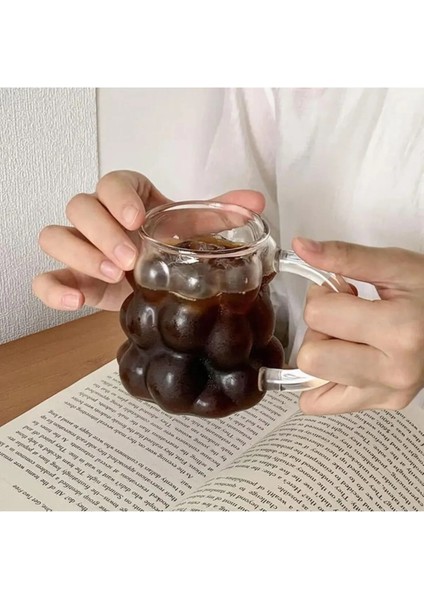 Isıya Dayanıklı Borosilikat Kulplu Üzümlü Boncuk Şekilli Bardak Kahve ve Sunum Bardağı Üzüm Bardak fiyatları