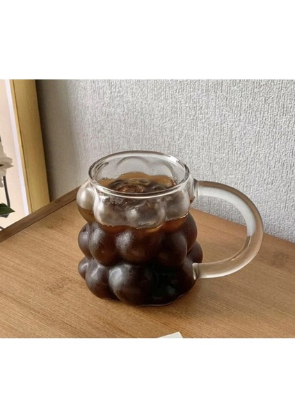 Isıya Dayanıklı Borosilikat Kulplu Üzümlü Boncuk Şekilli Bardak Kahve ve Sunum Bardağı Üzüm Bardak modelleri
