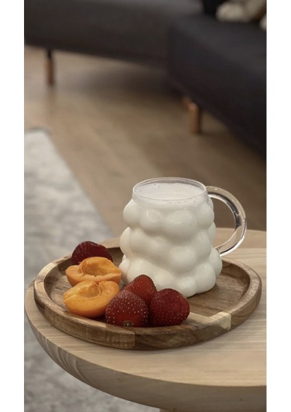 Isıya Dayanıklı Borosilikat Kulplu Üzümlü Boncuk Şekilli Bardak Kahve ve Sunum Bardağı Üzüm Bardak fırsatları