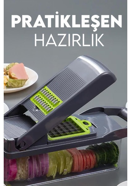 Üstten Basmalı Meyve Sebze Doğrayıcı ve Dilimleyici fiyatları