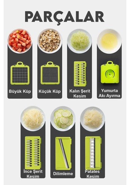 Üstten Basmalı Meyve Sebze Doğrayıcı ve Dilimleyici fırsatları