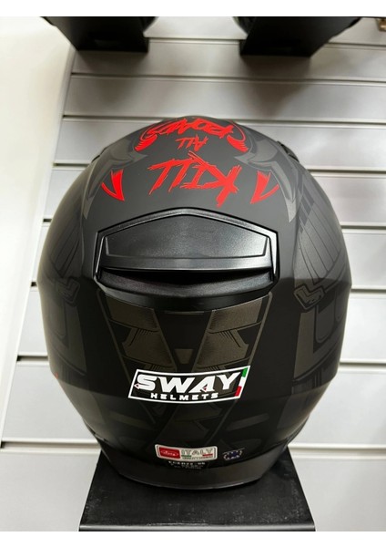 Kask 816 Xamurai Mat Siyah/gri Full Face fırsatları