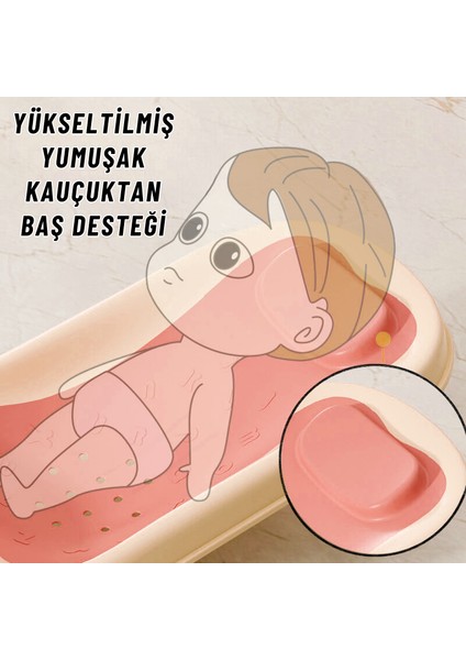 Katlanabilir Silikon Bebek Besleme ve Yıkama Banyo Oturağı Alt Değiştirme Sehpası