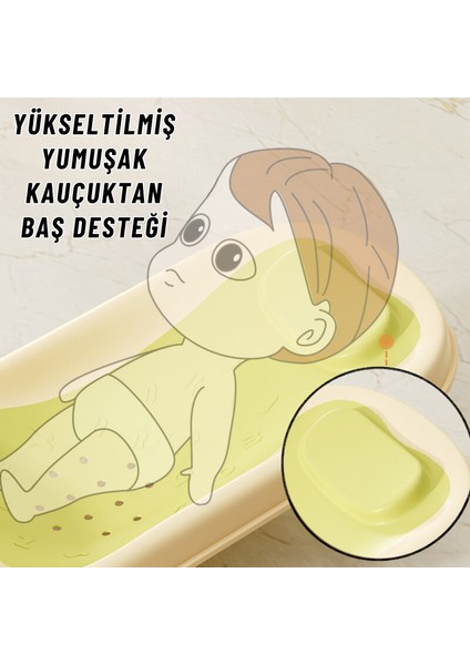 Katlanabilir Silikon Bebek Besleme ve Yıkama Banyo Oturağı Alt Değiştirme Sehpası