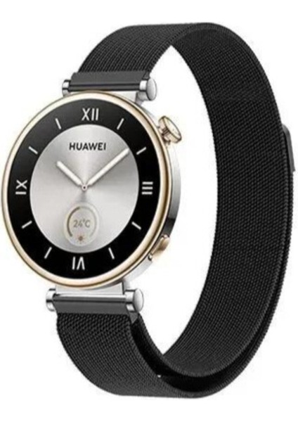 Huawei Watch Gt4 41 mm Modeline Uyumlu 18 mm Milano Paslanmaz Çelik Hasır Örğü Kordon