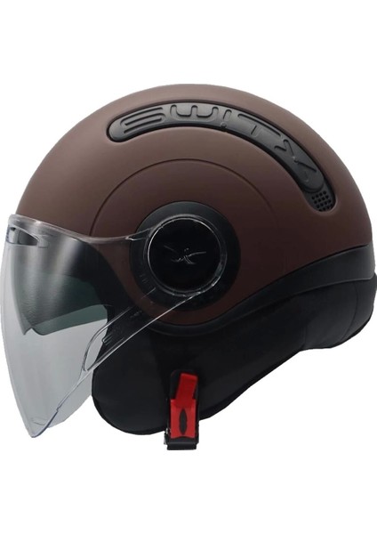 Kask Sx.10 Mat Kahverengi Çenesiz Güneş Gözlüklü fiyatları