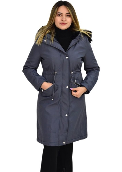 Kadın Kapüşonlu Bondid Kaban K3065 BGL-ST03289