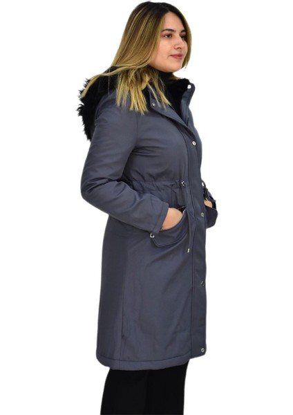 Kadın Kapüşonlu Bondid Kaban K3065 BGL-ST03289