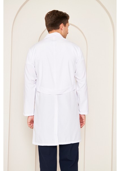 Mervem Alpaka Doktor Önlüğü Erkek Beyaz fiyatları