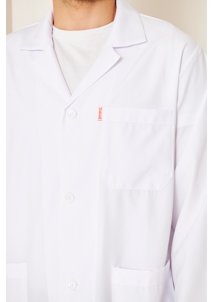 Mervem Alpaka Doktor Önlüğü Erkek Beyaz fırsatları