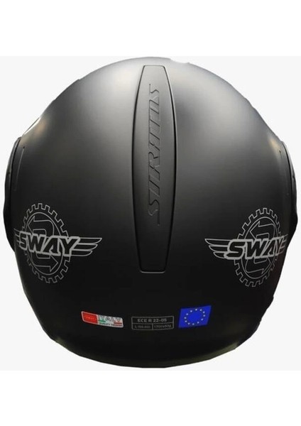 Kask Stratos Çene Açılır Mat Siyah