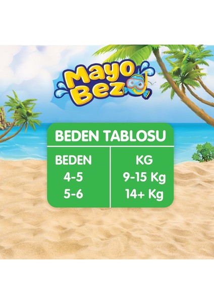 Mayo Bez 5-6 Beden 14+ Kg 10 Adet