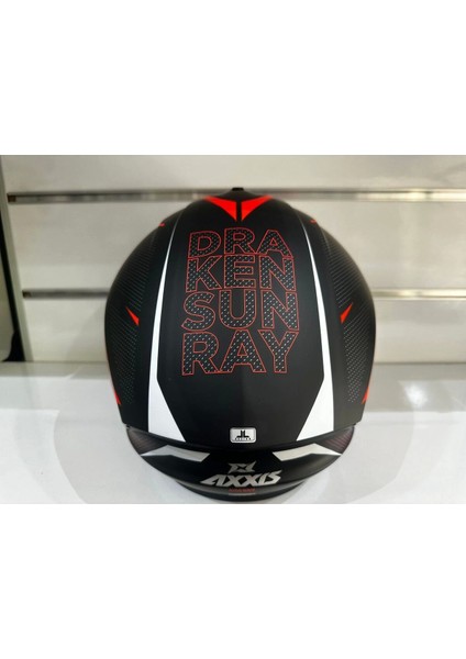 Kask Draken S B5 Sunray Mat Red/black/whıte modelleri