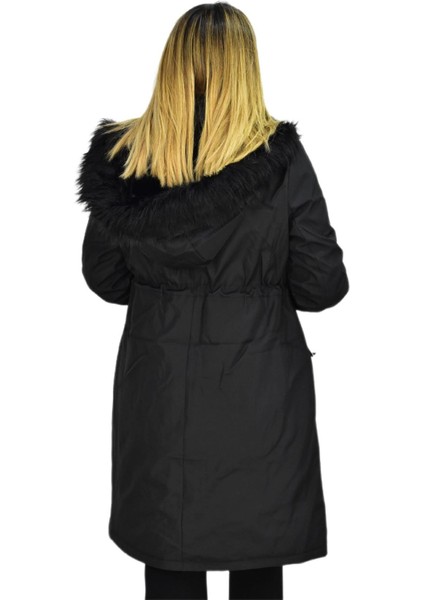 Kadın Kapüşonlu Bondid Kaban K3065 BGL-ST03289