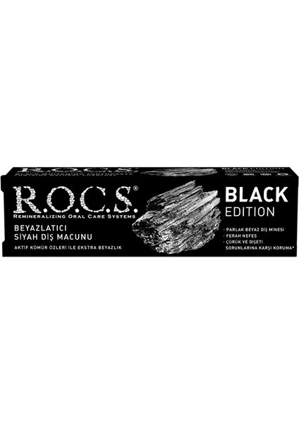 R.O.C.S.Black Edition Siyah Diş Macunu 60ml