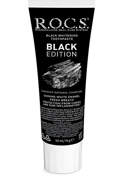 R.O.C.S.Black Edition Siyah Diş Macunu 60ml