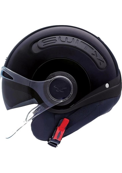 Kask Sx.10 Mat Siyah Çenesiz Güneş Gözlüklü