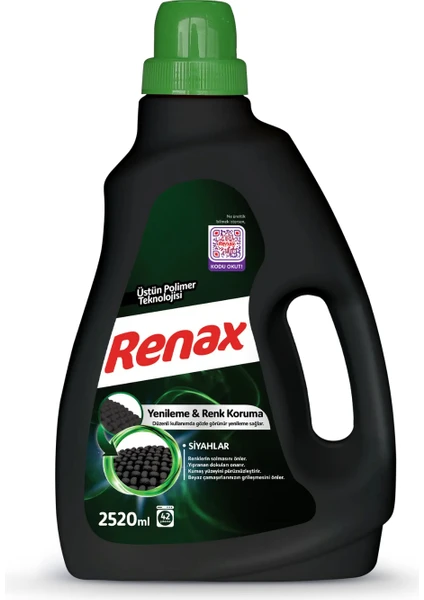 Renax Sıvı Çamaşır Deterjanı Siyahlar 2520 ml