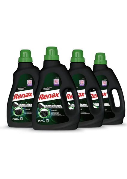 Renax Sıvı Çamaşır Deterjanı Siyahlar 2520 ml - 4 Lü Paket