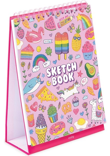 Desenli Ooly Sketch & Show Dik Duran Telli Resim Defteri - Cute Doodle World