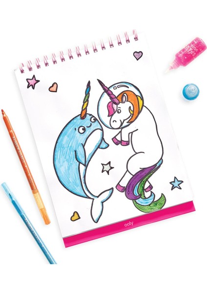 Desenli Ooly Sketch & Show Dik Duran Telli Resim Defteri - Cute Doodle World modelleri