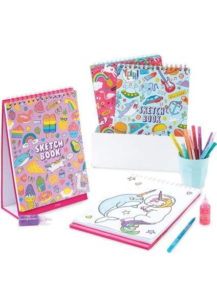 Desenli Ooly Sketch & Show Dik Duran Telli Resim Defteri - Cute Doodle World fırsatları