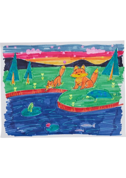 Ana Renkler Ooly Stamp A Doodle Çift Uçlu 12’li Keçeli Kalem
