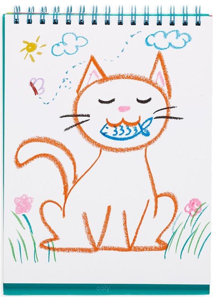 Ana Renkler Ooly Cat Parade Sulu Boya Efektli 12'li Jel Boya Kalemi