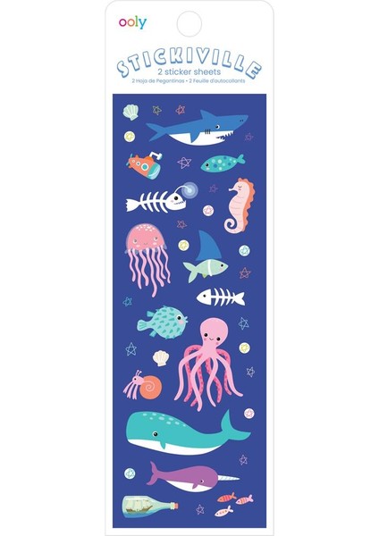 Ooly Stickiville Çıkartmalar - Deep Sea