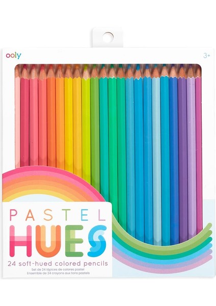 Ana Renkler Ooly Pastel Hues 24'lü Kuru Boya Kalemi