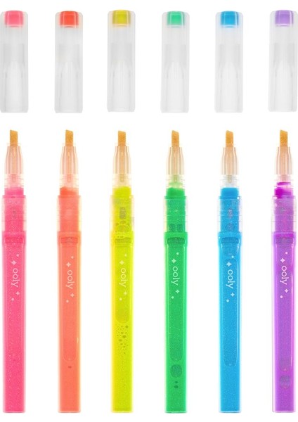 Pastel Renkler Ooly Oh My Glitter Neon 6’lı Highlighter