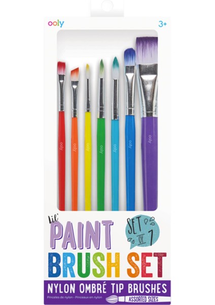 Ana Renkler Ooly Lil Paint 7’li Fırça Seti