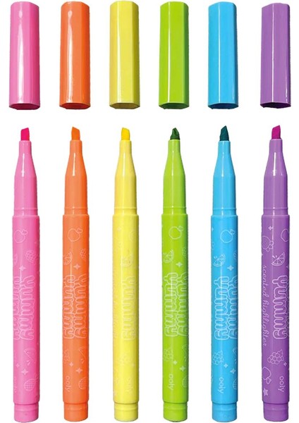 Pastel Renkler Ooly Yummy Yummy Kokulu Pastel 6’lı Highlighters Kalem